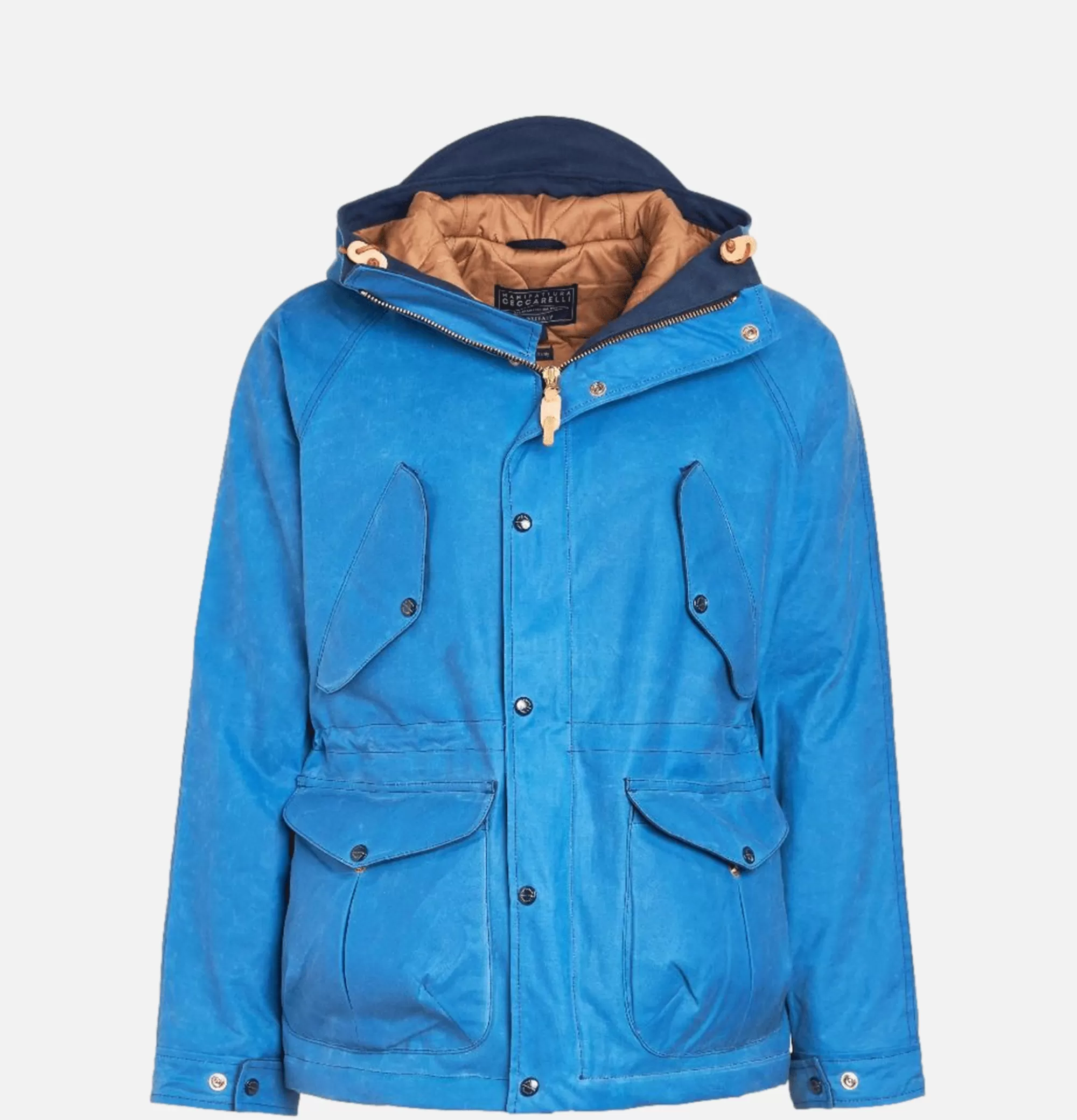 MANIFATTURA CECCARELLI Parka Fisherman Mid Blue^ Blousons & Manteaux