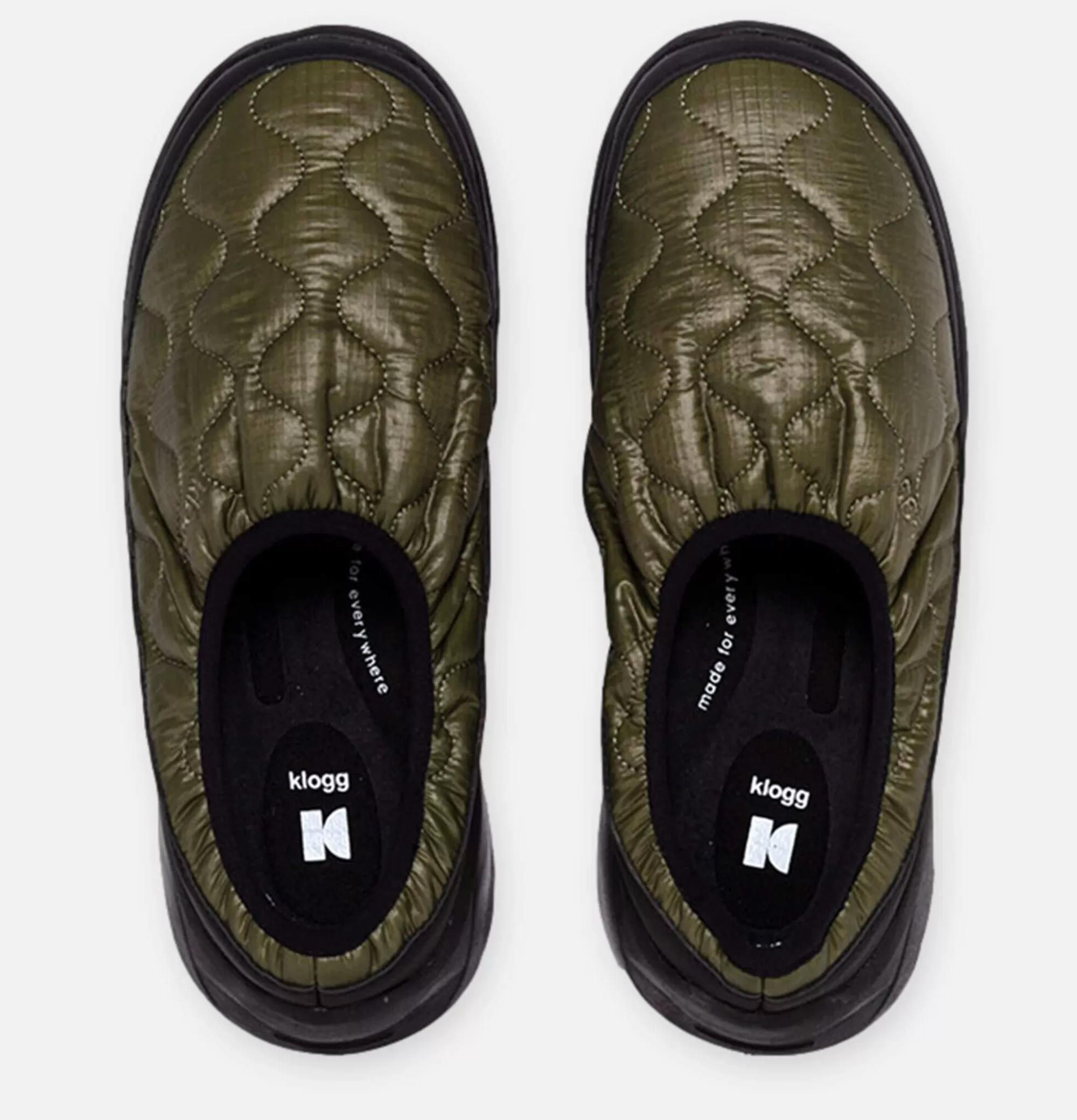 KLOGG Puffy Moc Olive^Homme Sandales