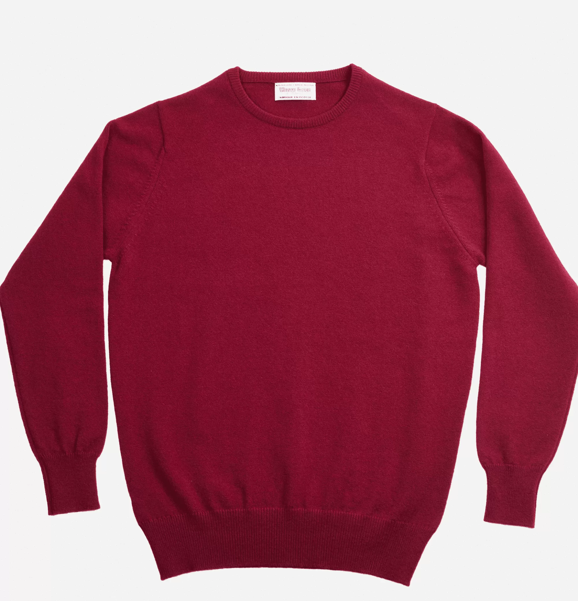 WILLIAM LOCKIE Pull Col Rond Bordeaux^ Pulls & Cardigans