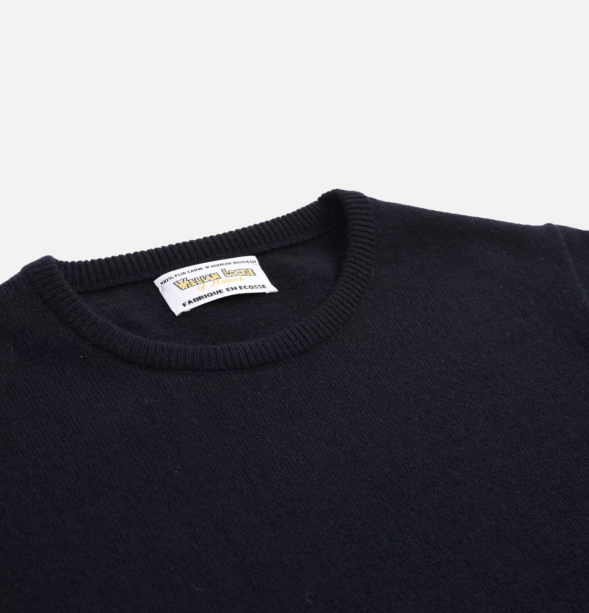 WILLIAM LOCKIE Pull Col Rond Navy^ Pulls & Cardigans