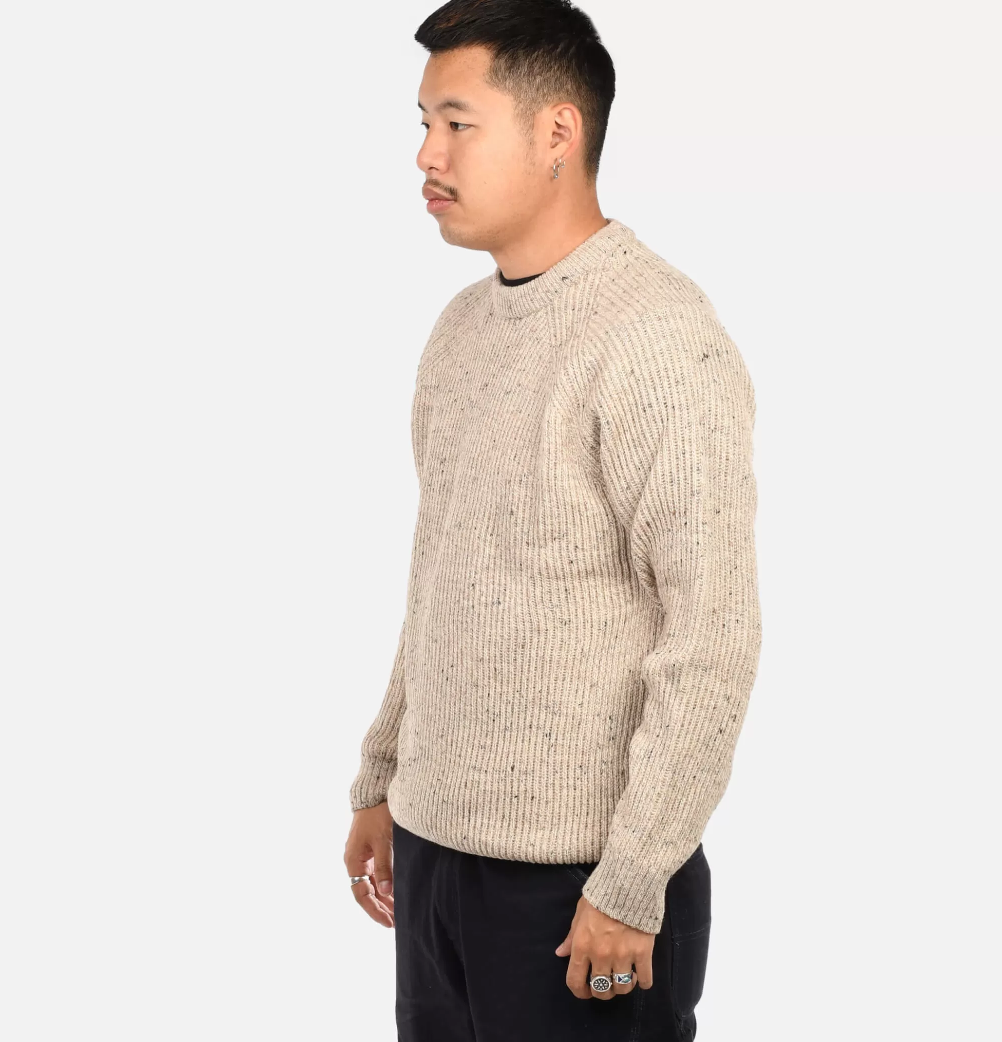 PEREGRINE Pull Ford Crew Oatmeal^ Pulls & Cardigans