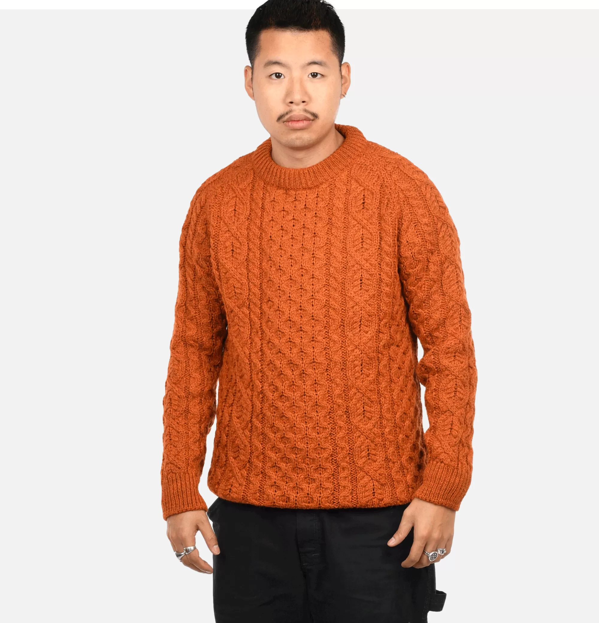 PEREGRINE Pull Husdon Aran Orange^ Pulls & Cardigans