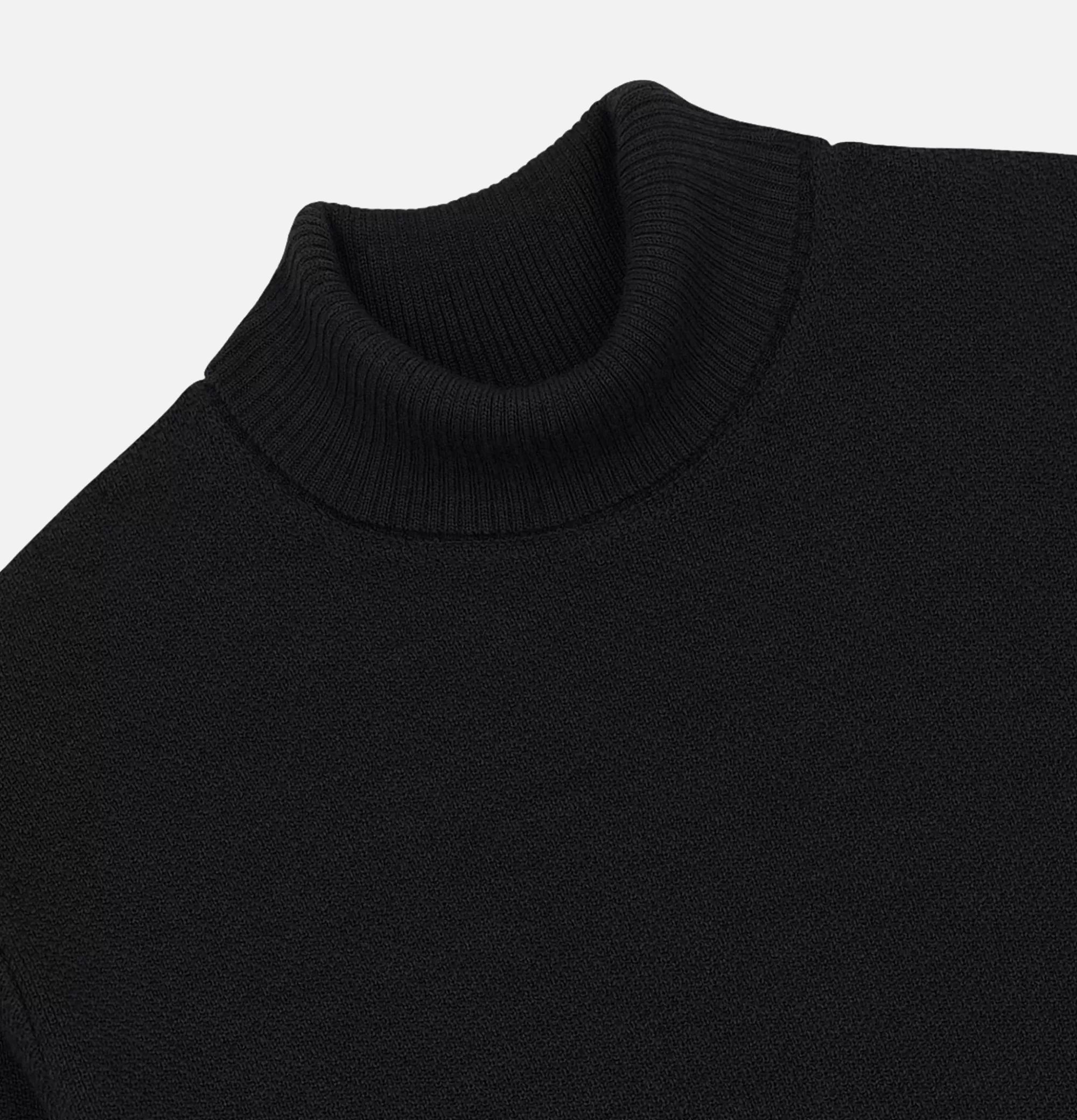 NITTO KNITWEAR Pull Youri Col Roule Black^ Pulls & Cardigans