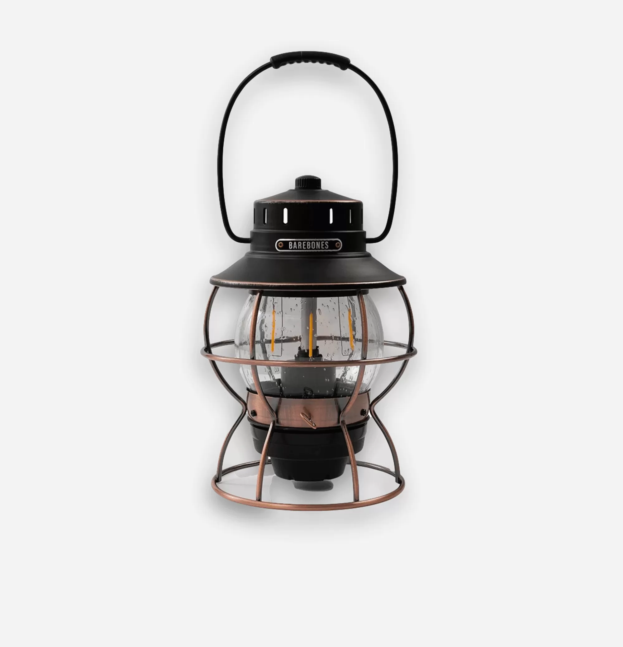 BAREBONES Railroad Lantern Bronze Usb^ Outdoor