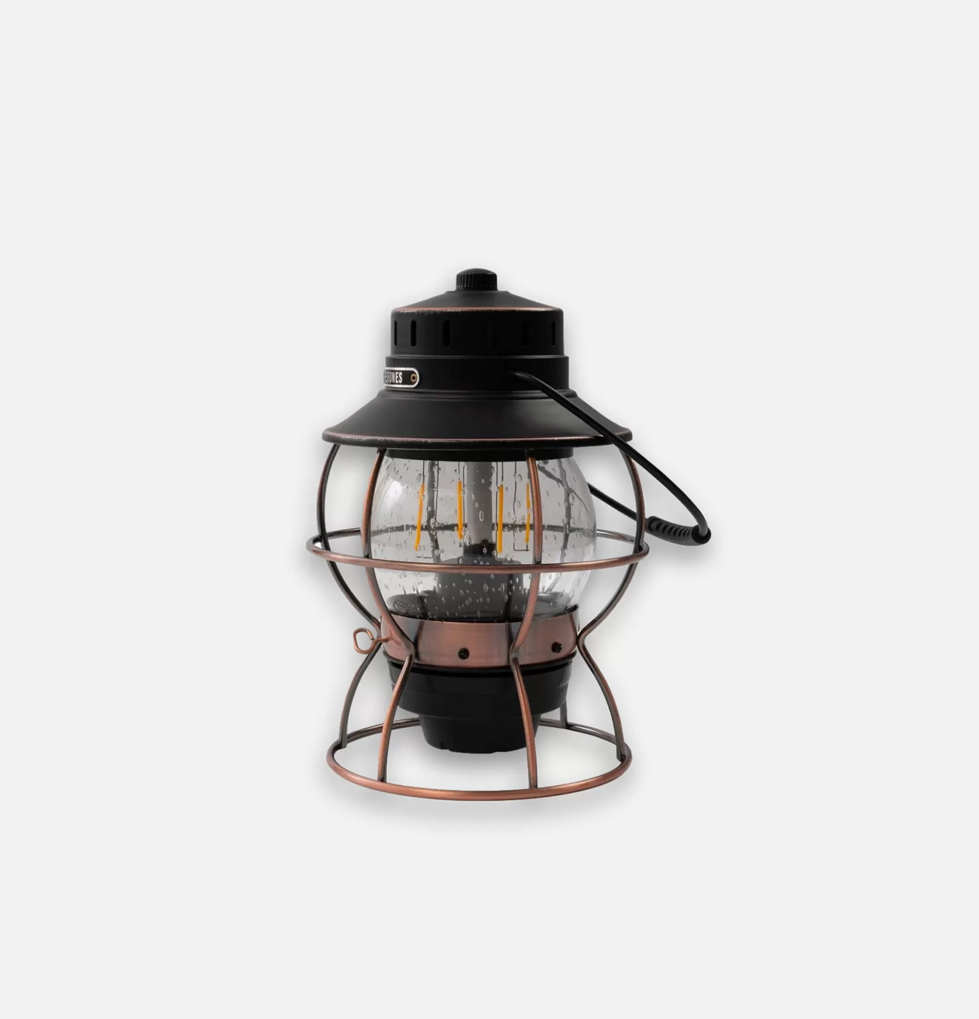 BAREBONES Railroad Lantern Bronze Usb^ Outdoor