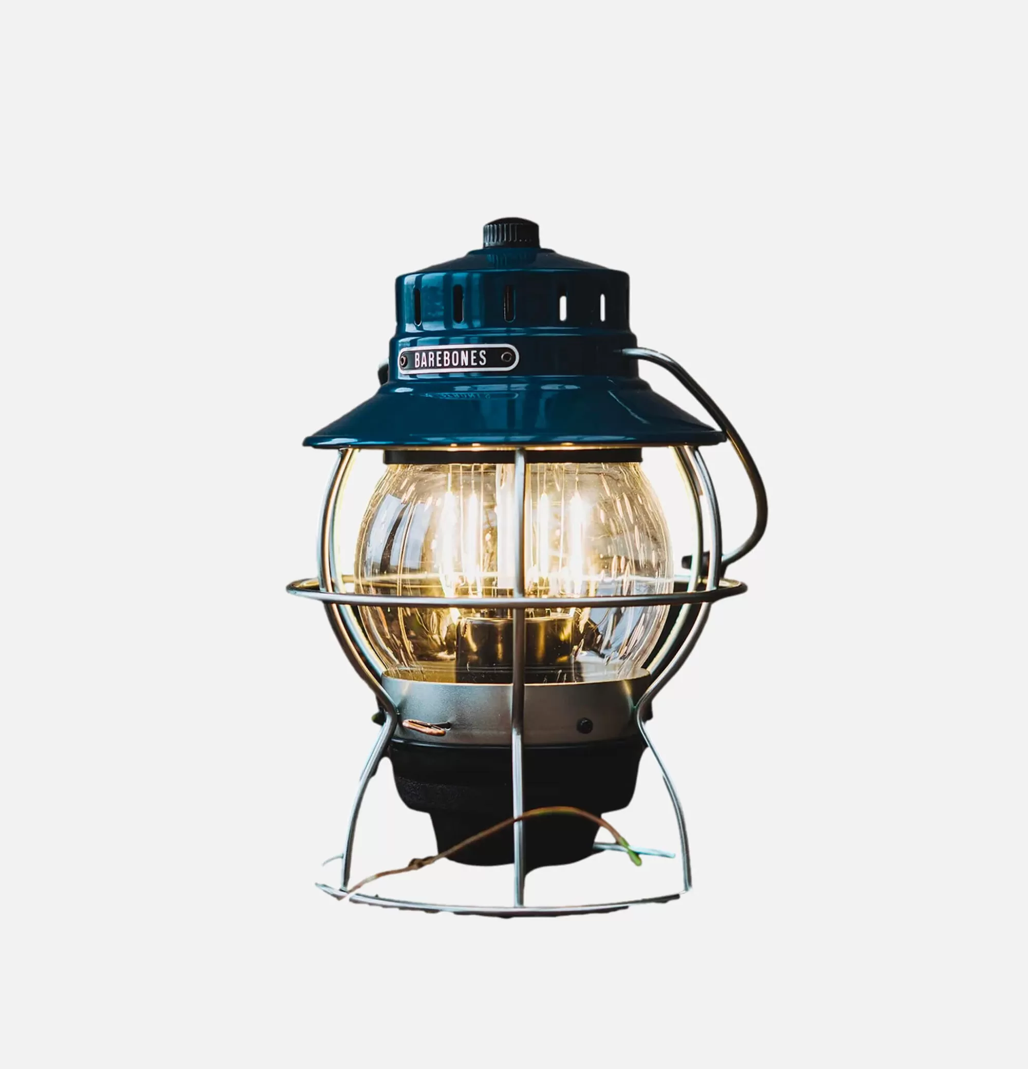 BAREBONES Railroad Lantern Ocean Blue^ Outdoor