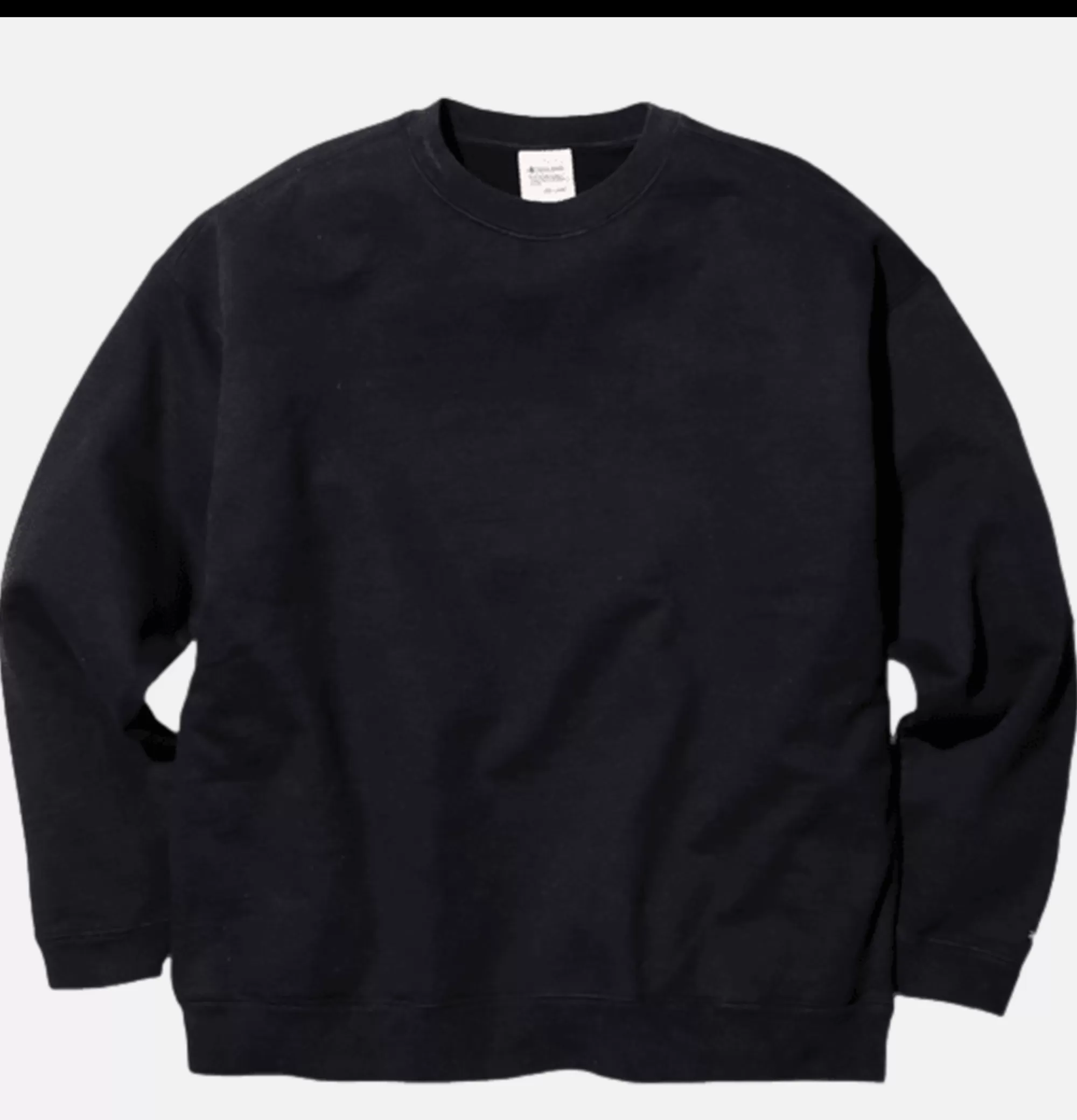 SNOW PEAK Recycled Cotton Crewneck Black^ Sweats & Polaires