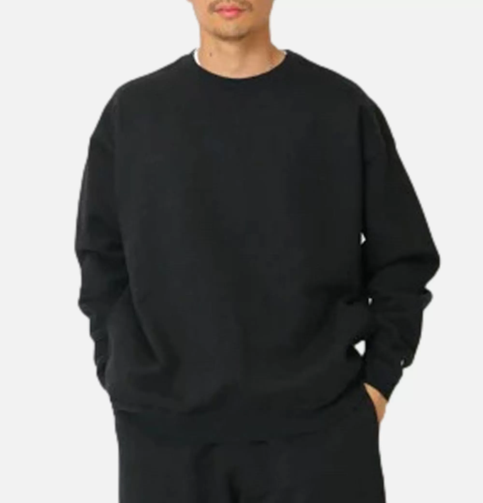 SNOW PEAK Recycled Cotton Crewneck Black^ Sweats & Polaires