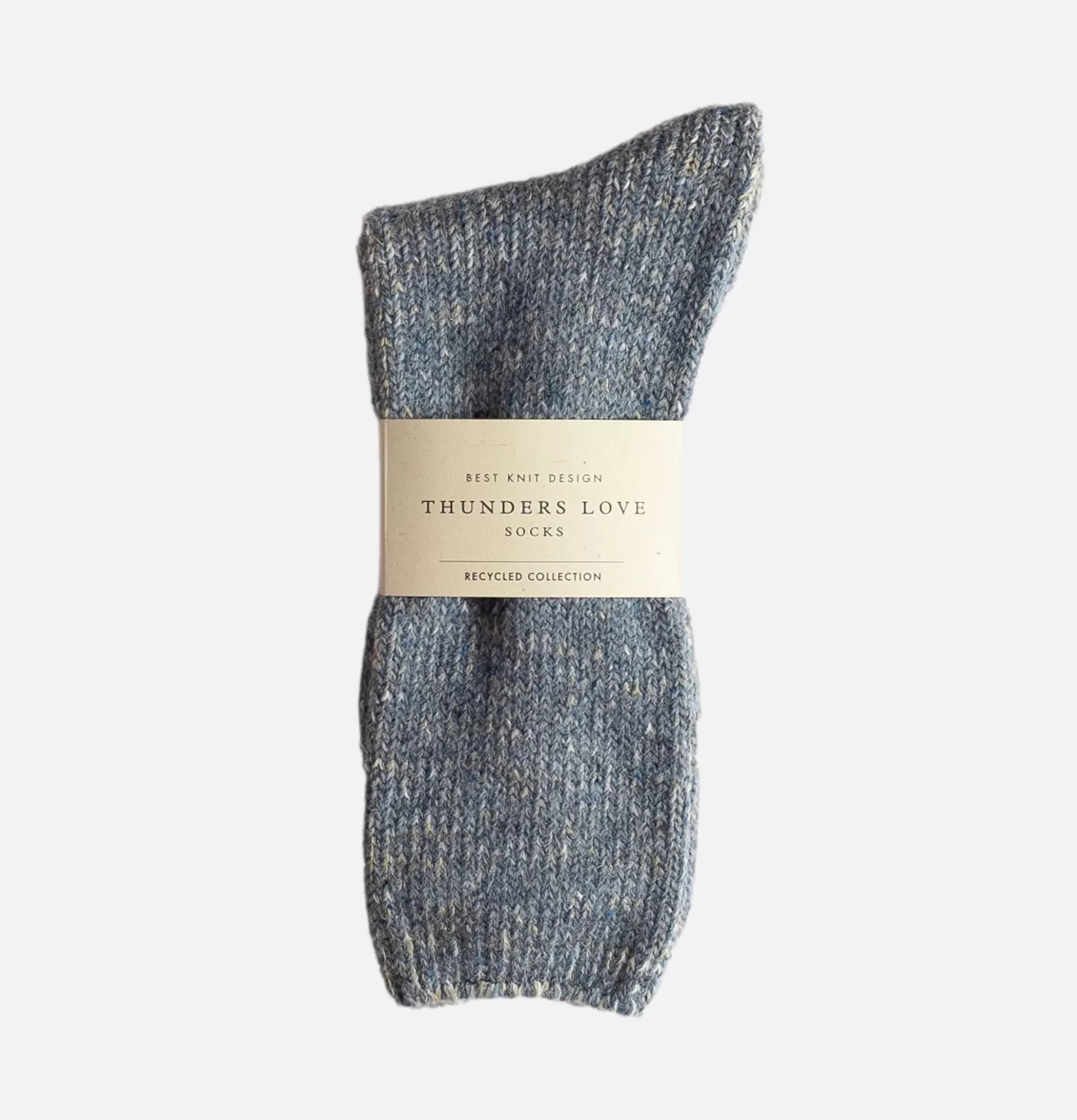 THUNDERS LOVE Recycled Wool Socks Blue^Homme Chaussettes