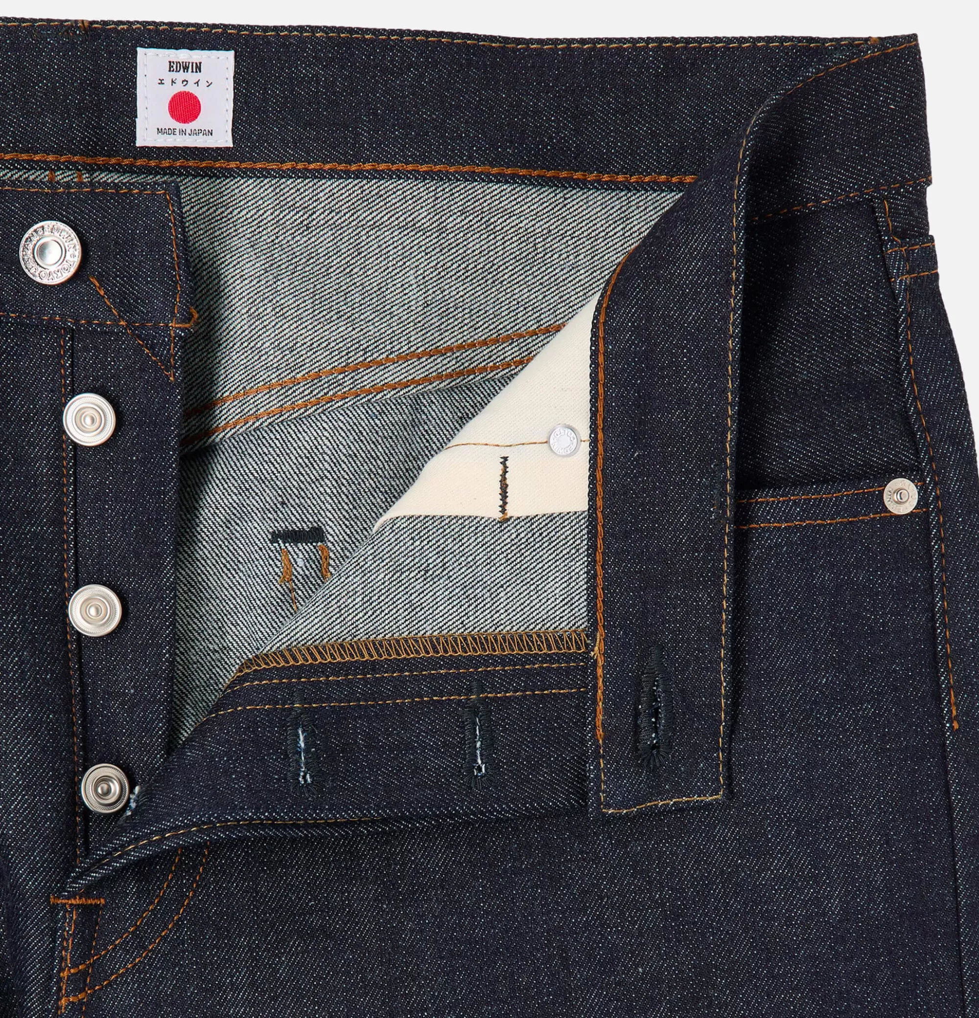 EDWIN Slim Tapered Kurabo Blue Unwash^ Jeans