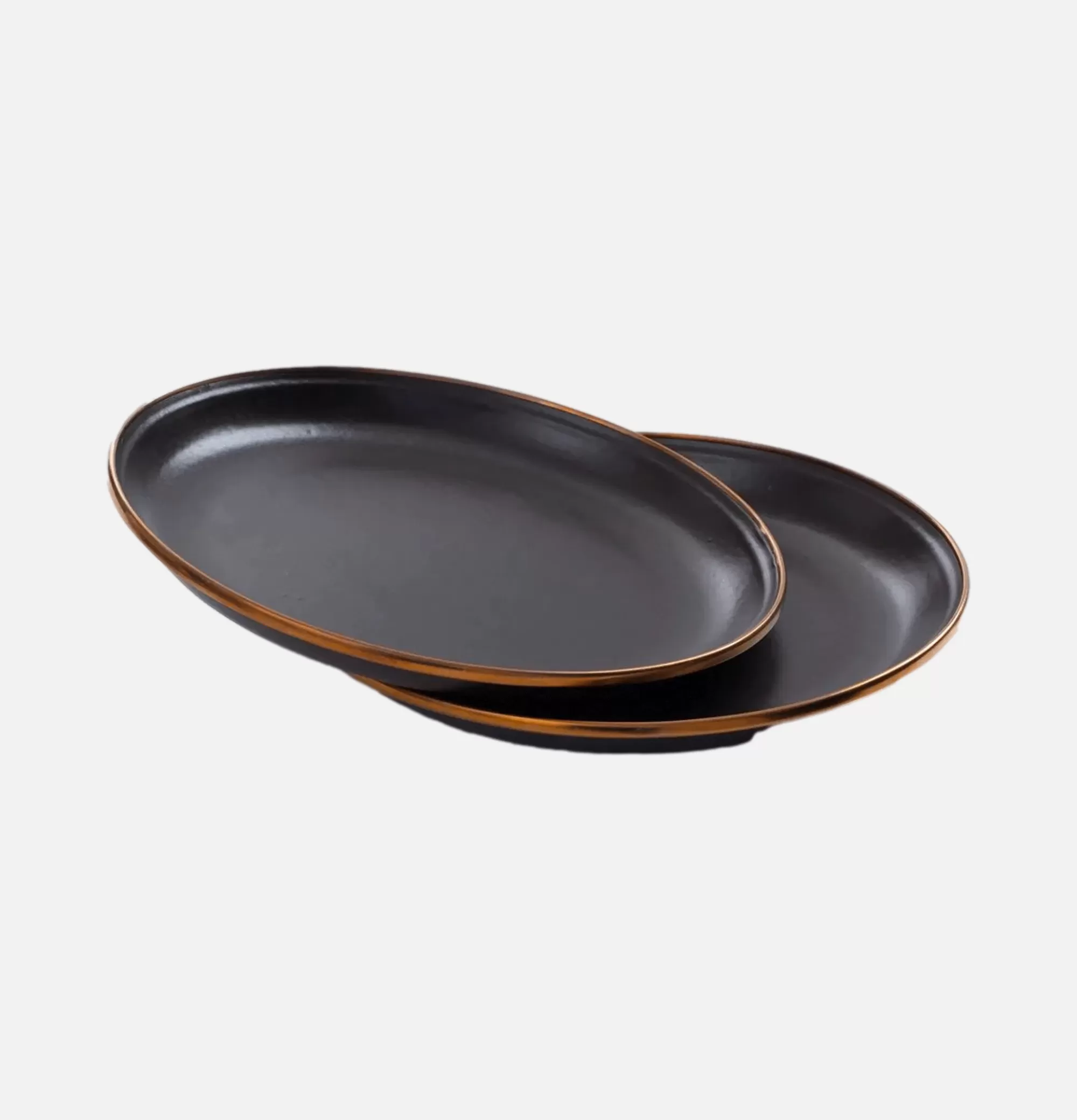 BAREBONES Small Enamel Plate X 2 Charcoal^ Outdoor