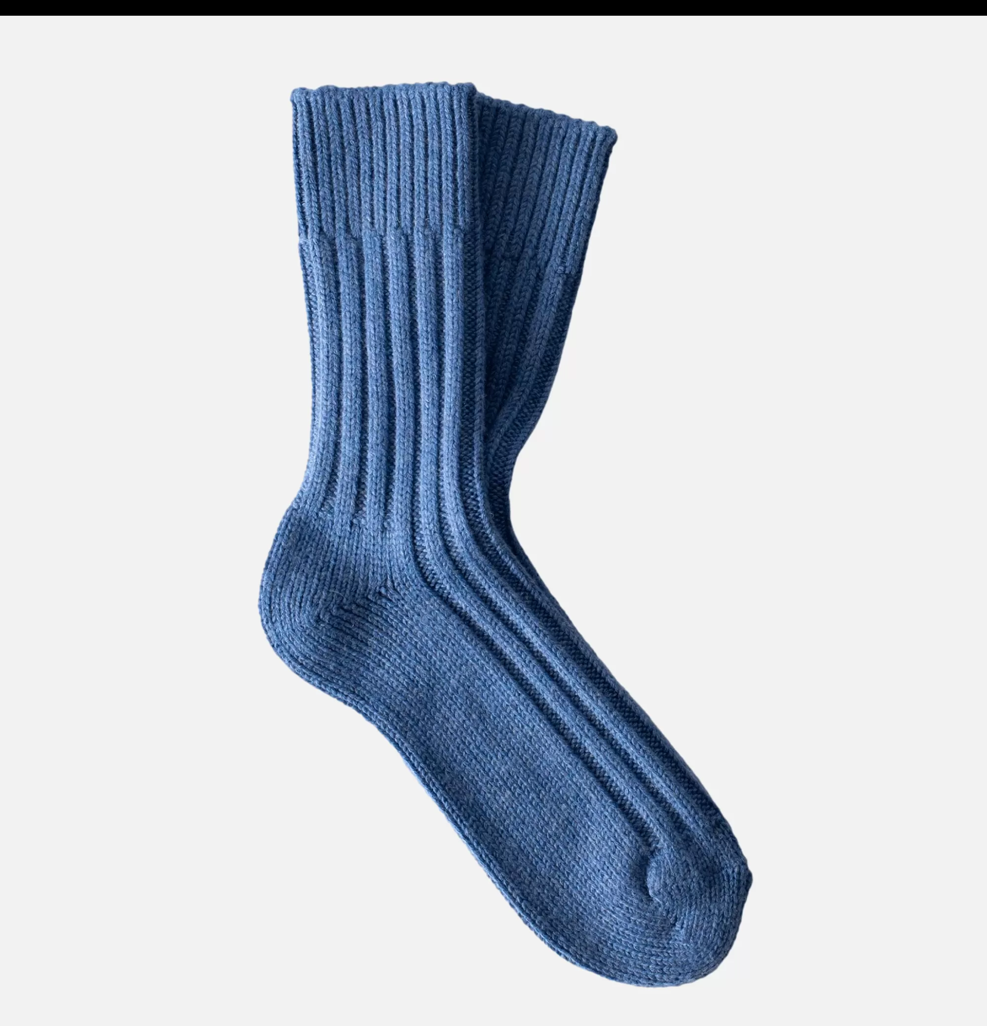 THUNDERS LOVE Solid Wool Socks Light Blue^Homme Chaussures