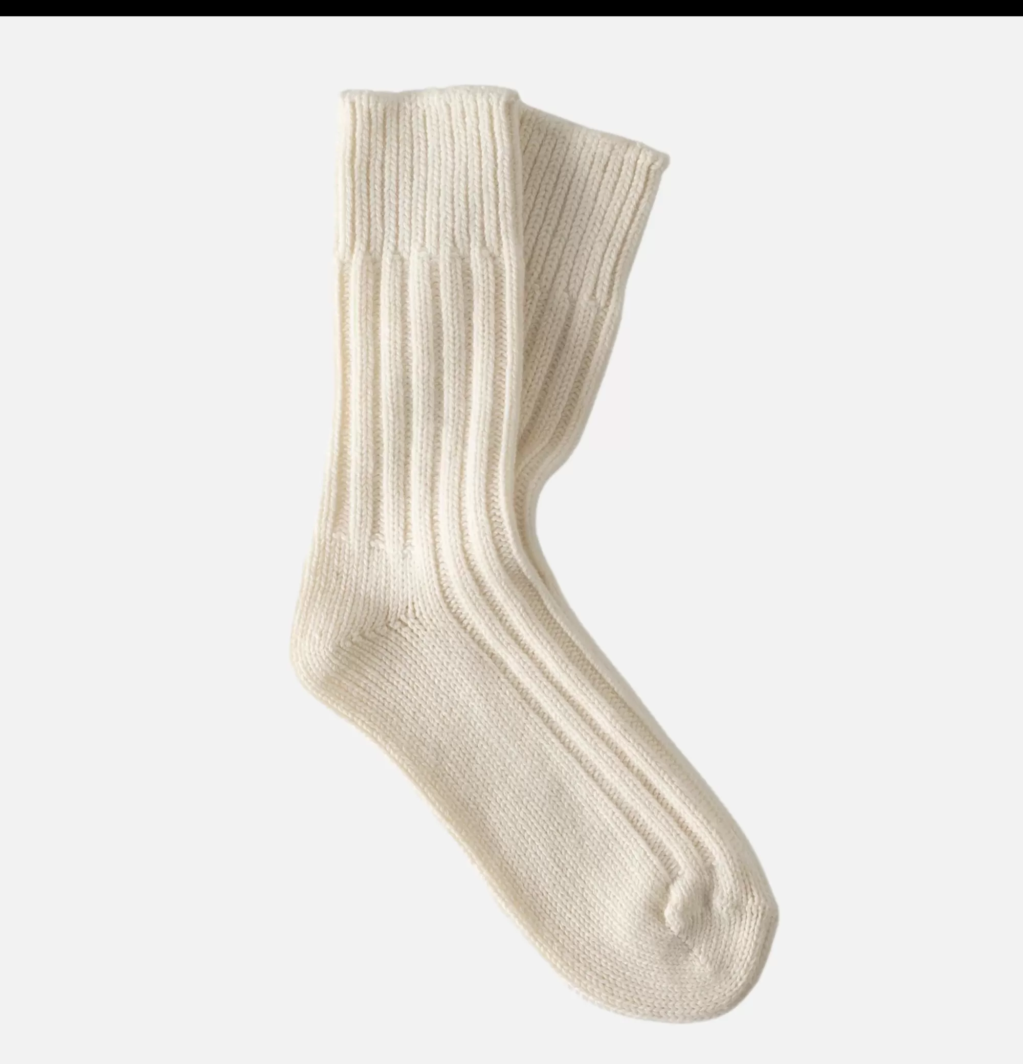 THUNDERS LOVE Solid Wool Socks White^Homme Chaussettes