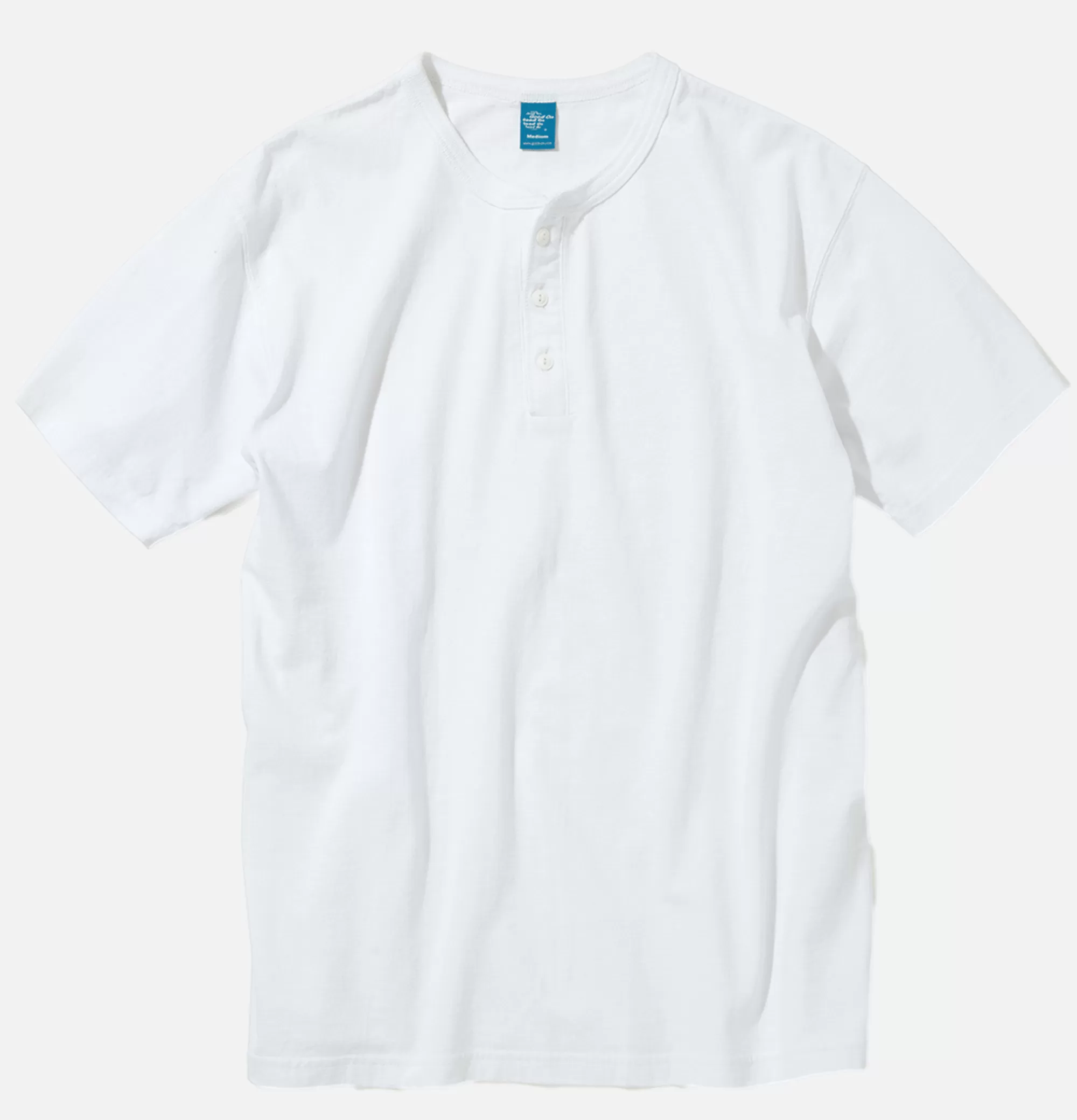 GOOD ON S/S Henley Tee White^ T-Shirts