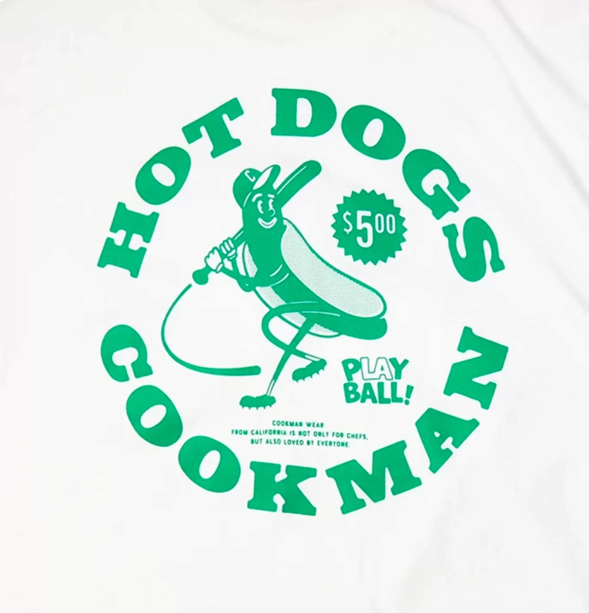 COOKMAN Tee Shirt Hot Dog Hitter White^ T-Shirts