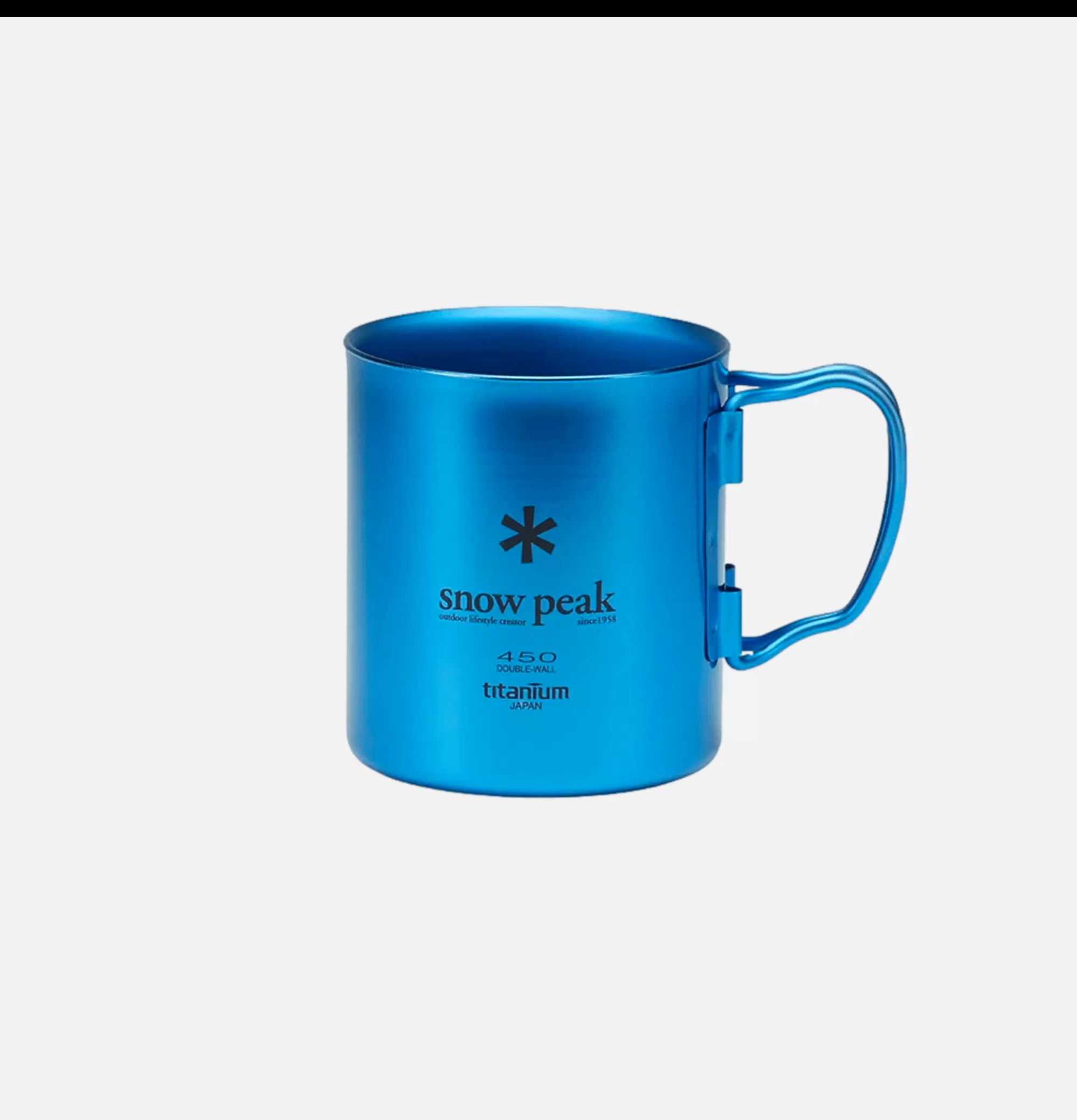 SNOW PEAK Titanium Single Cup 450 Blue^ Maison