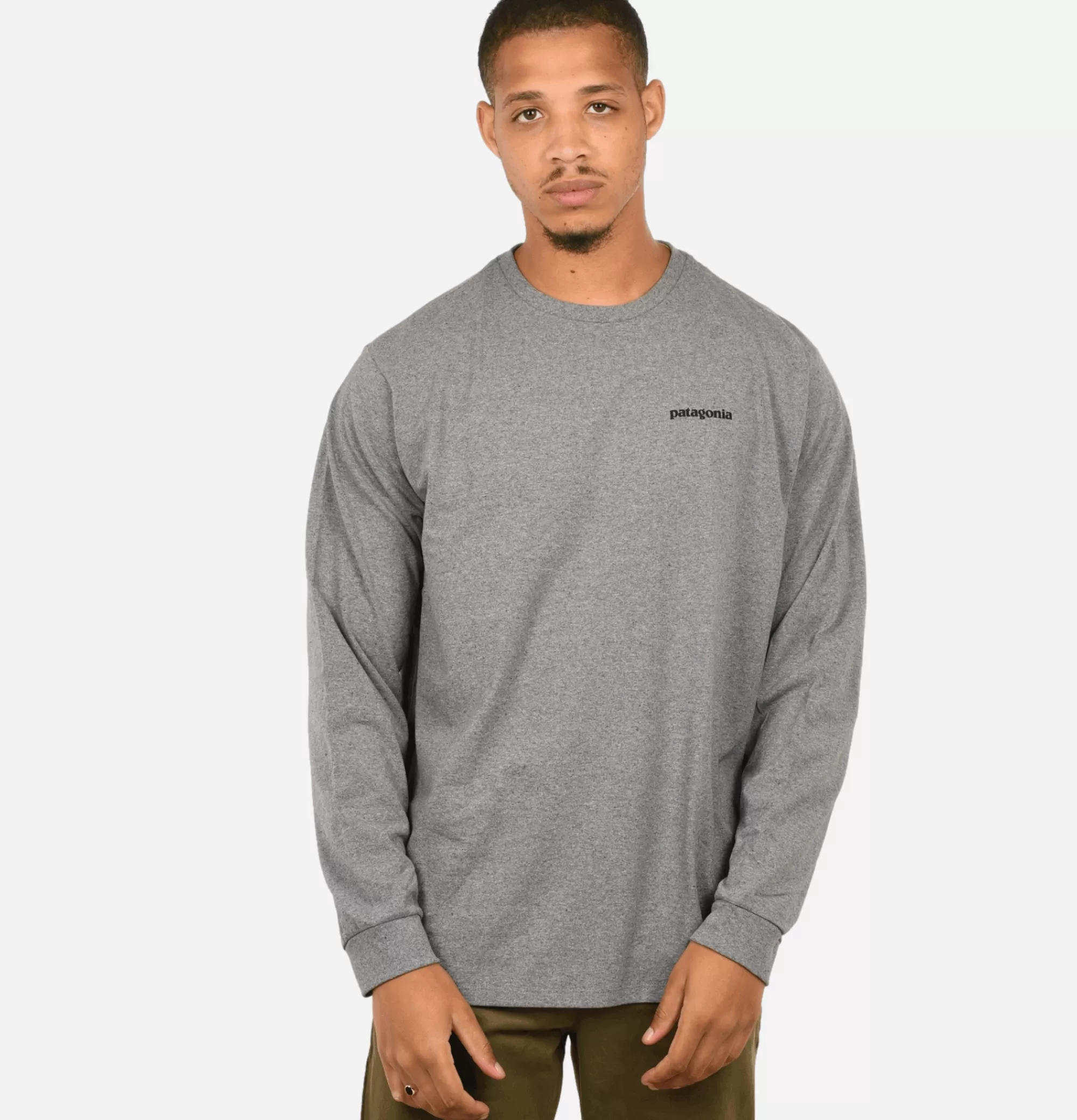 PATAGONIA T-Shirt P6 Logo Ml Grey^ T-Shirts