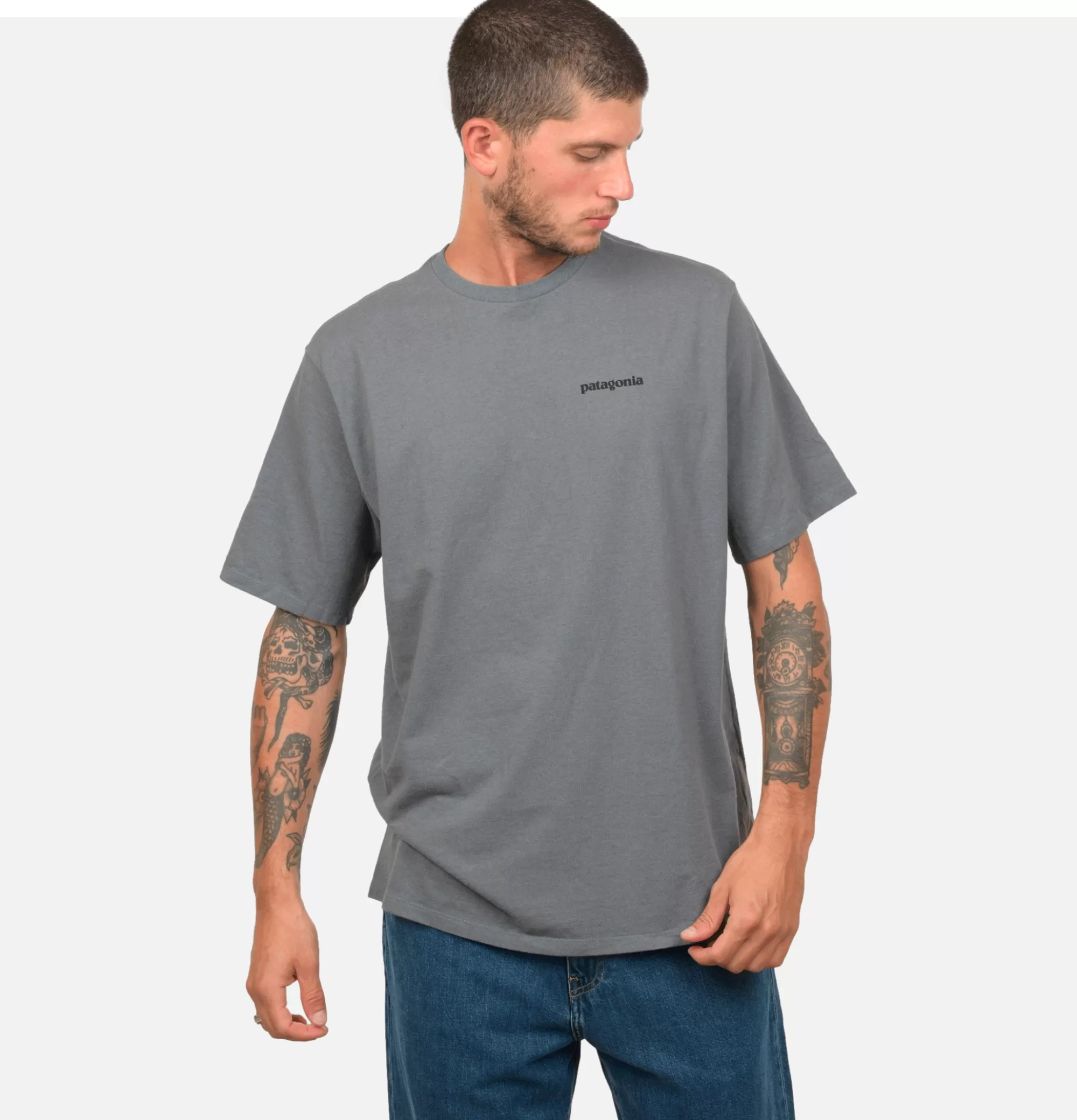 PATAGONIA T-Shirt P6 Logo Plume Grey^ T-Shirts