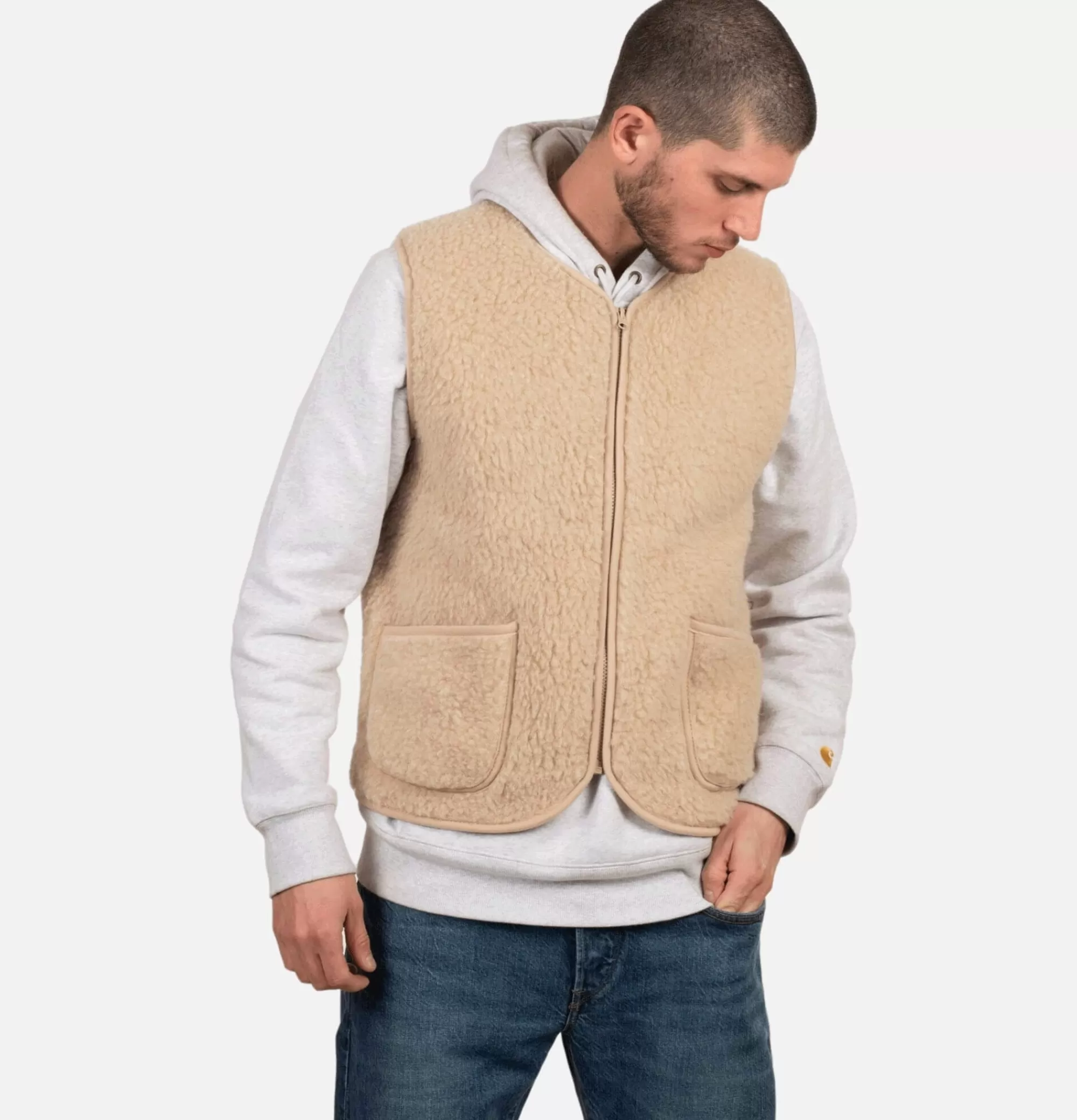 COLDBREAKER Veste Pepitco Beige^ Sweats & Polaires