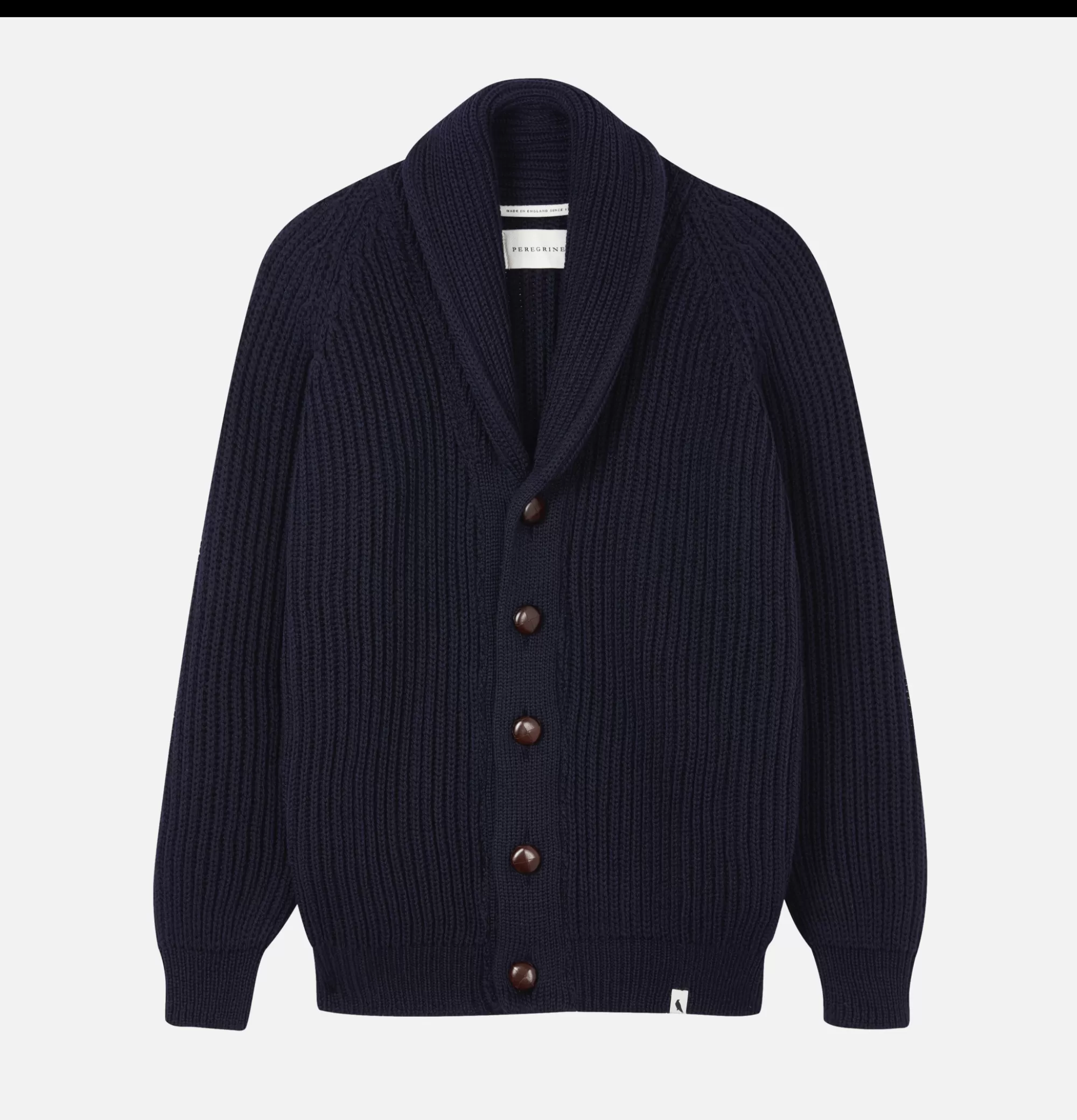 PEREGRINE Wilkinson Cardigan Wool Navy^ Pulls & Cardigans