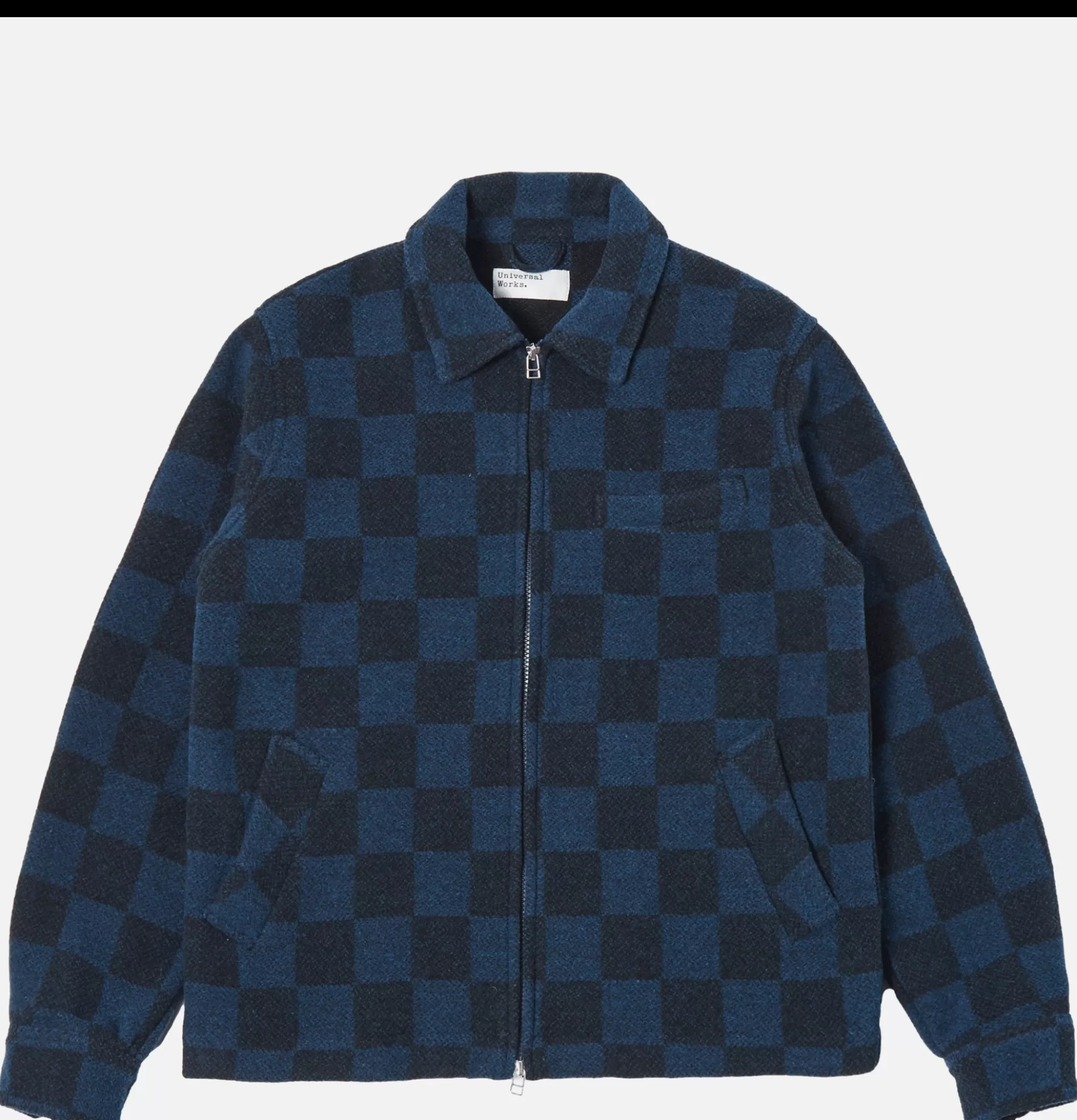 UNIVERSAL WORKS Windcheater Jacket Navy Checkerboard^ Blousons & Manteaux