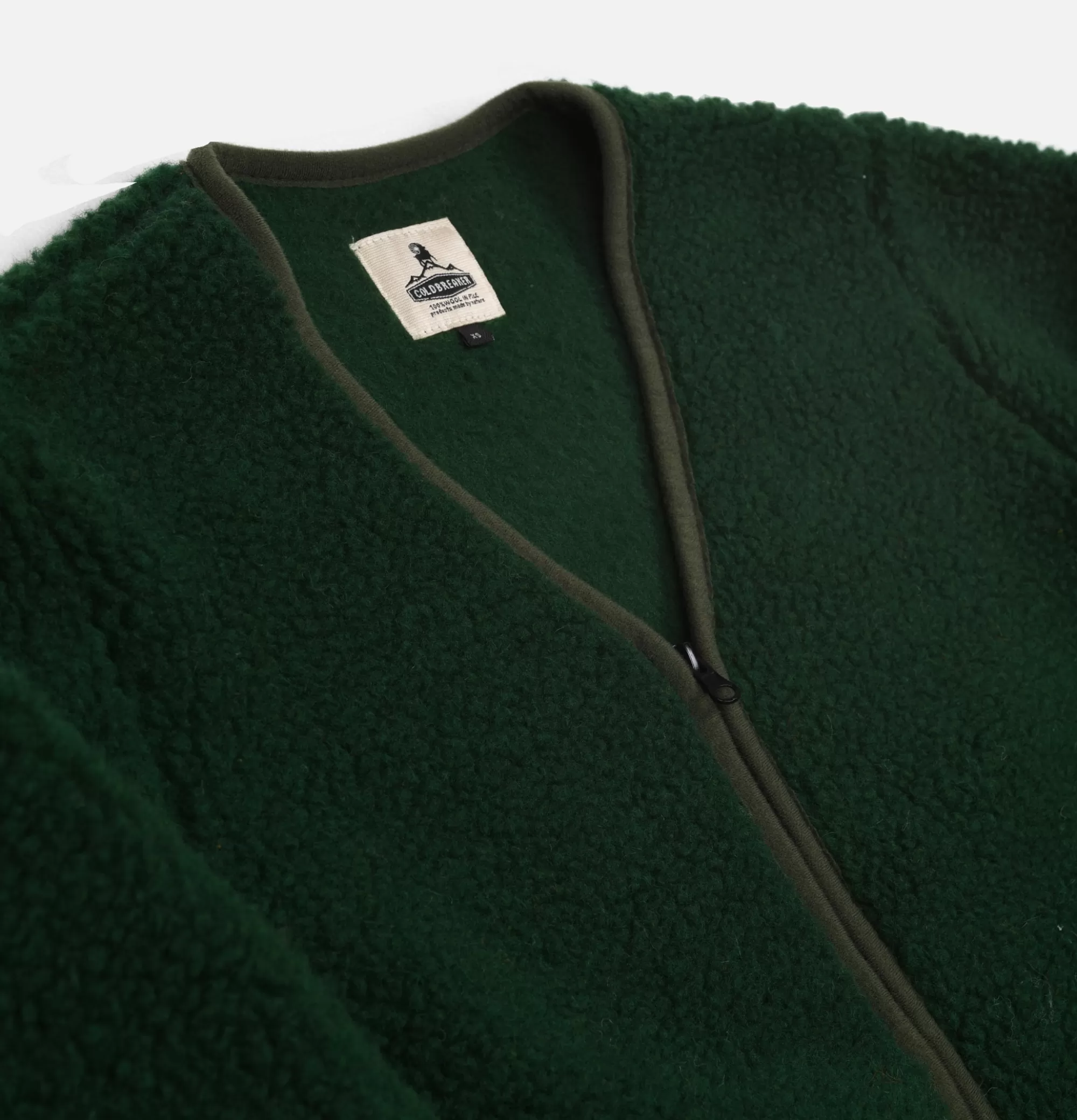 COLDBREAKER Zip Up Vee Cardigan Green^ Sweats & Polaires