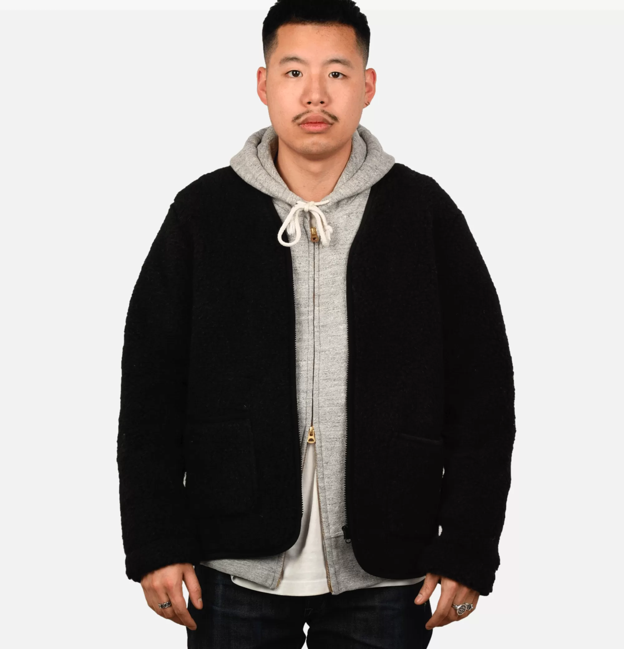 COLDBREAKER Zip Up Vee Cardigan Mole^ Sweats & Polaires